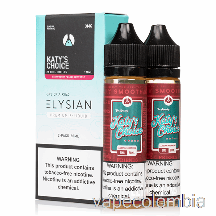 Vape Recargable Katy's Choice - E-líquido Elysian Labs - 120ml 3mg